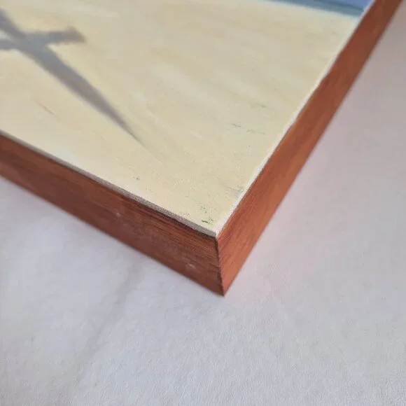 “Dancing With My Shadow” Original Oil Painting by Robin White on Wood Panel 10” - Picture 3 of 11